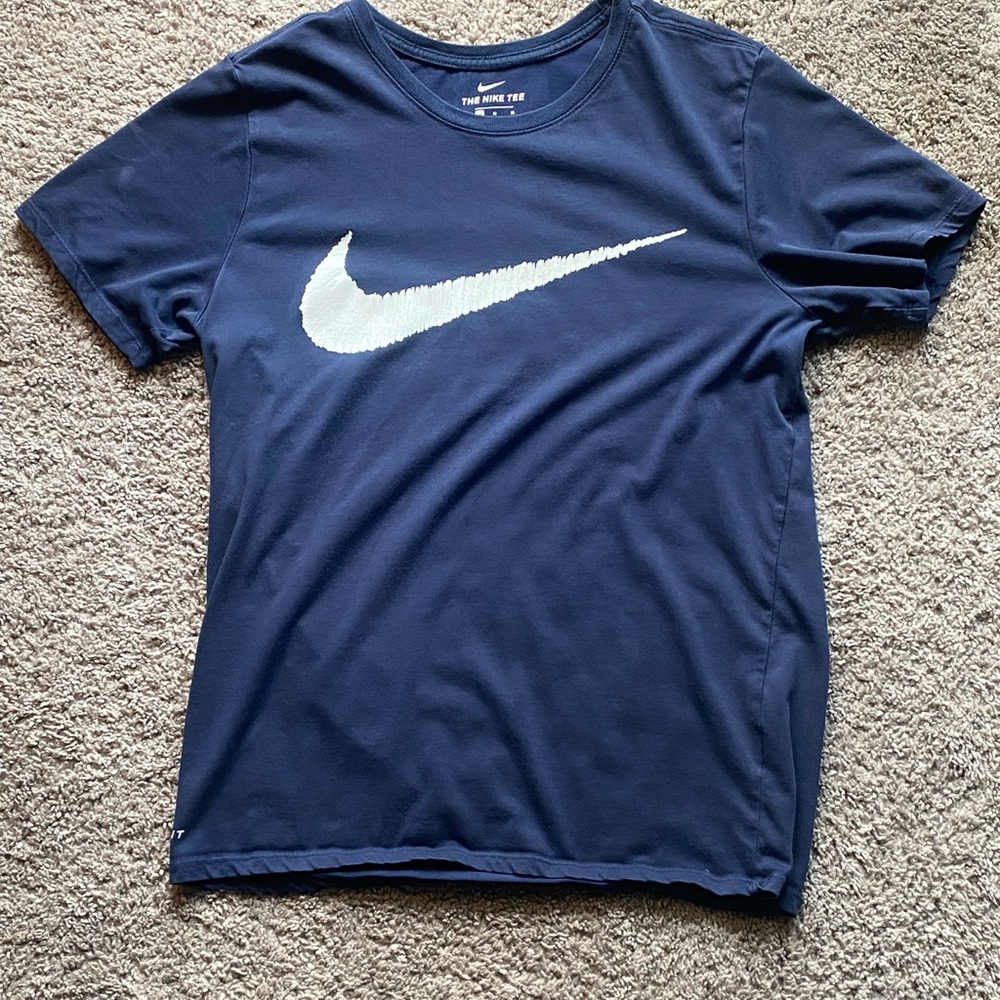 Nike Dri-FIT Athletic Tee in Navy